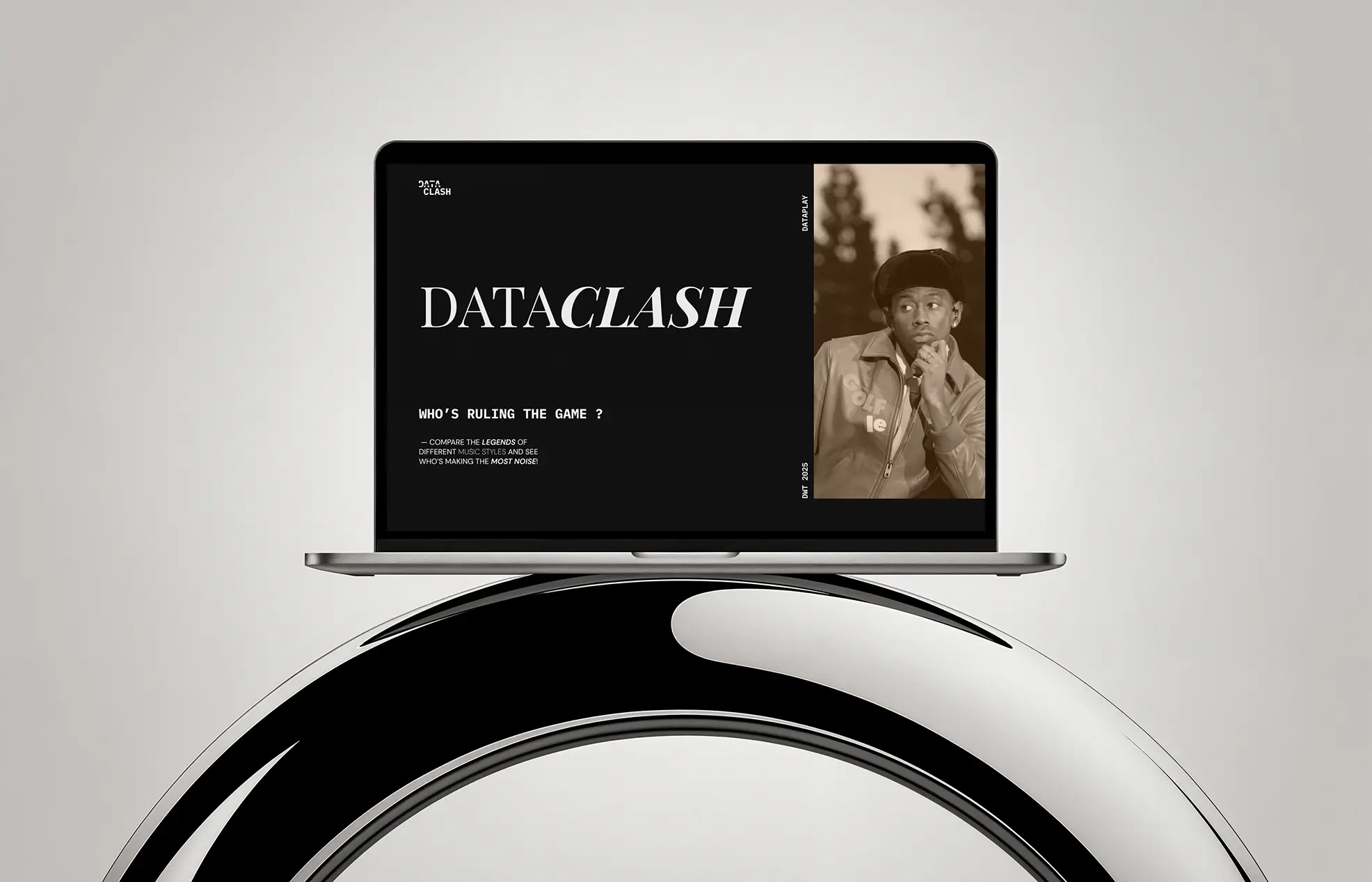 mockup of the dataplay website